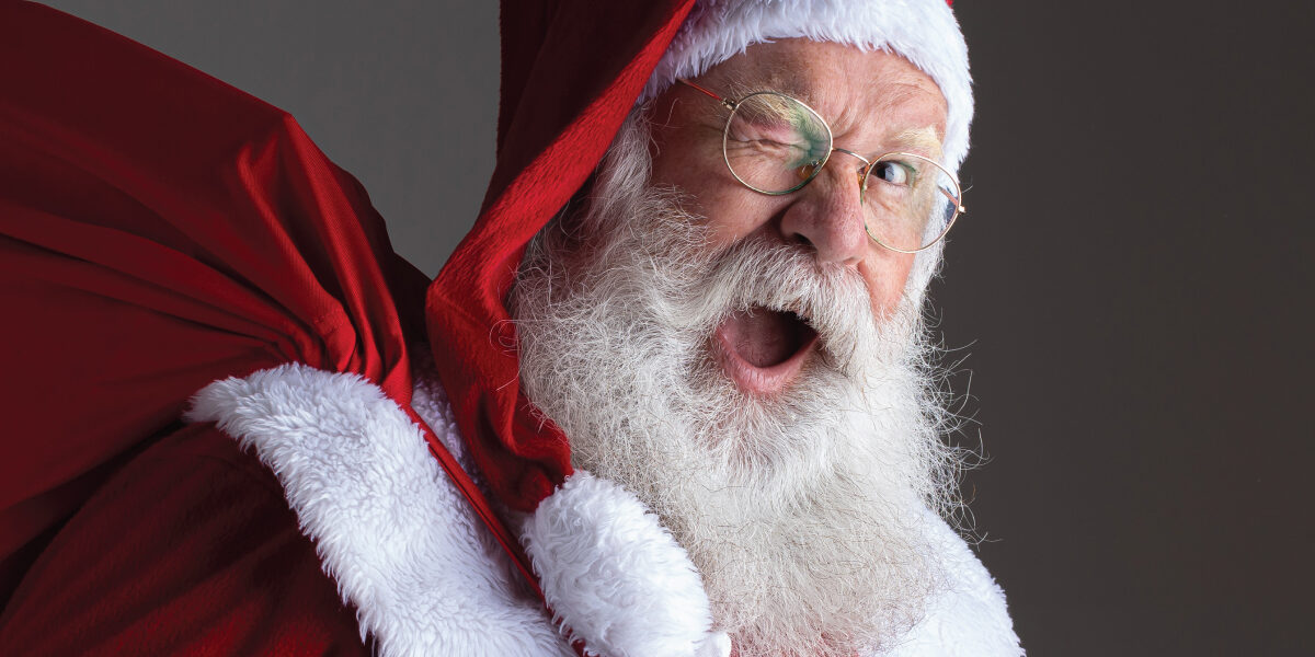 Pose for photos with Santa