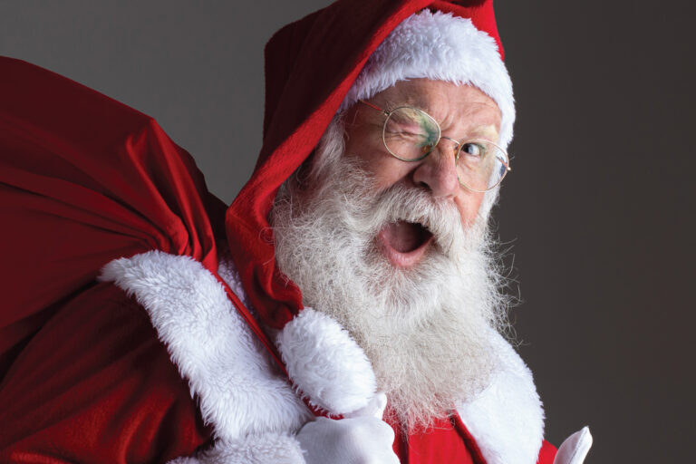 Pose for photos with Santa