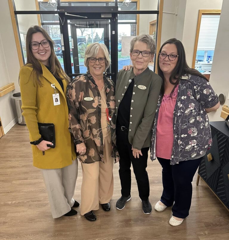 4 female Courtyard staff members